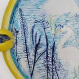Circle picture plate- Herons - Image 2