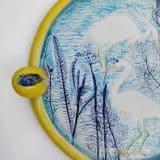 Circle picture plate- Herons - Image 3