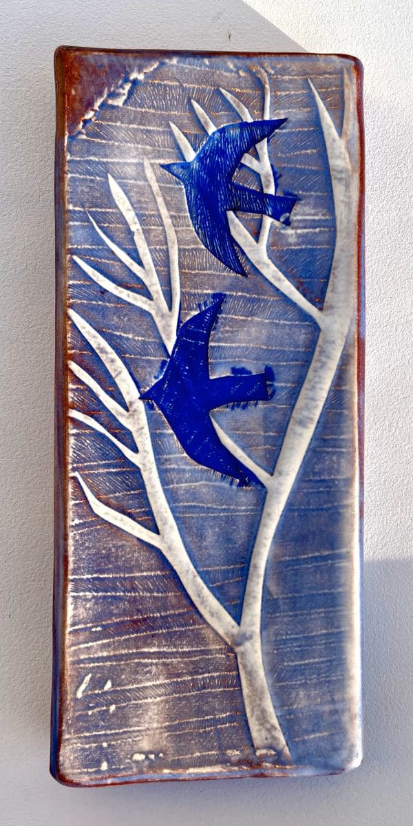 Flying swallows small rectangle picture
