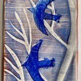 Flying swallows small rectangle picture - Image 3
