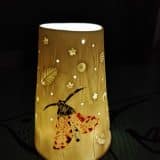Porcelain Night Light- moths and wildflowers - Image 4