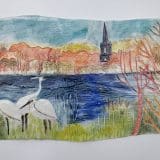 Little Egrets at Lough Beg- Teatowel - Image 5