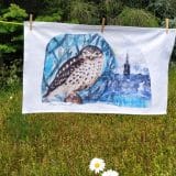 Little Owl at Church Island- Teatowel - Image 4