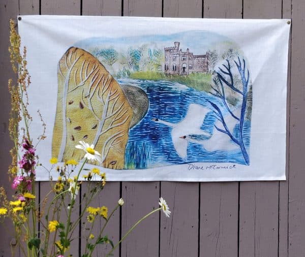 Mute Swans at Killymoon- Teatowel