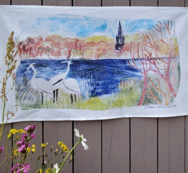 Little Egrets at Lough Beg- Teatowel