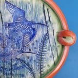 Circle picture plate- Curlews - Image 3