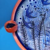 Circle picture plate- Swallows - Image 3