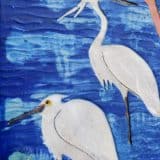 Two Little Egrets - Image 3